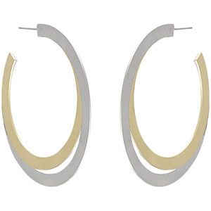 Amalfi&trade; Stainless Steel Hoop Earrings