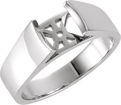 Cathedral Engagement Ring or Band Mounting 