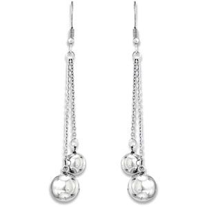 Amalfi&trade; Stainless Steel Dangle Ball Earrings