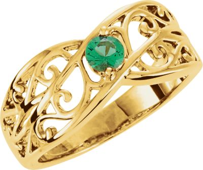 Mother's Filigree Design Ring