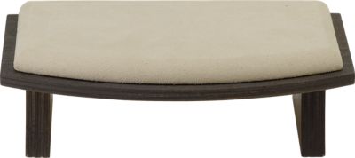 Small Riser Wood Accent Suede Display