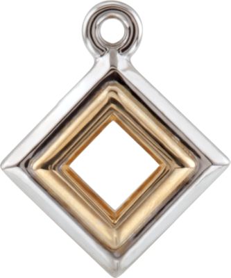  Two Tone Dangle Mounting for Square/Princess Center