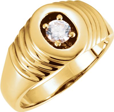 Men's Solitaire Ring Mounting