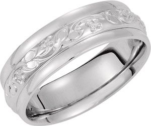6mm Two-Tone Comfort-Fit Design Band