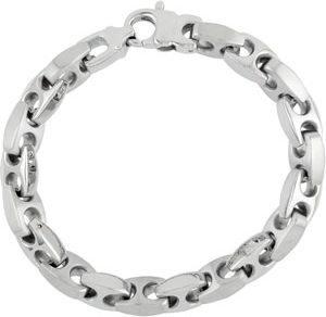 Stainless Steel Center Link Bracelet or Chain