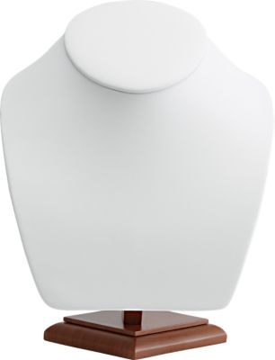 White Leatherette Large Neckform