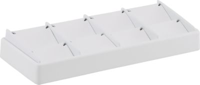 8 Pendant Stackable Tray, White with White Pads
