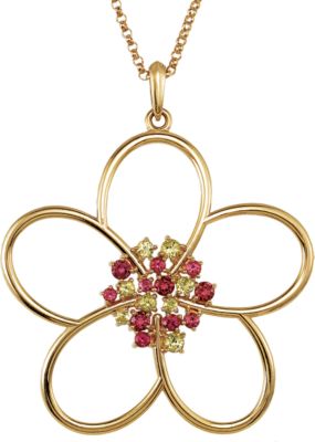 Floral Design Pendant or Necklace