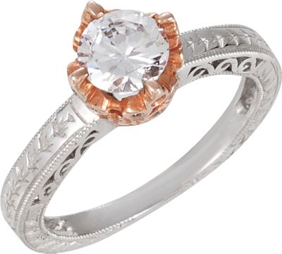 Semi-Mount Engagement Ring or Matching Band