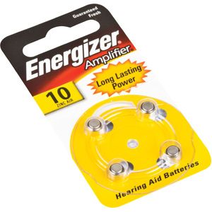 Energizer EZ Change # 10 Hearing Aid Battery Pk4