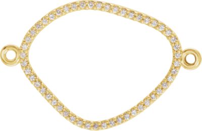 Open Silhouette Dangle Component with Jump Rings