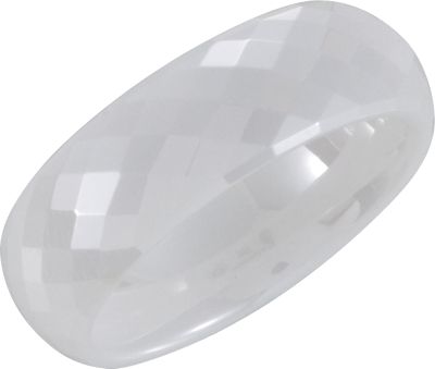 Ceramic Couture&trade; Faceted Dome Band