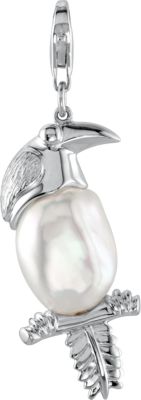 Freshwater Cultured Pearl Parrot Charm