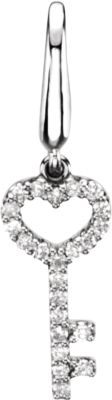 1/8 ct tw Diamond Key Charm