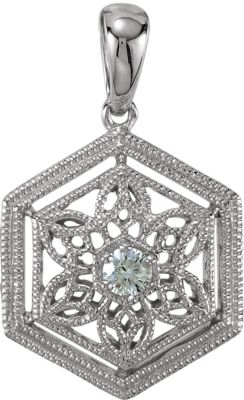 Diamond Filigree Pendant