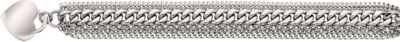 Stainless Steel Multiple Chain with Heart Bracelet 