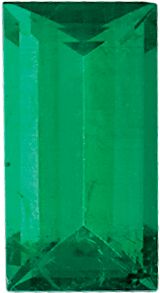 Straight Baguette Genuine Emerald