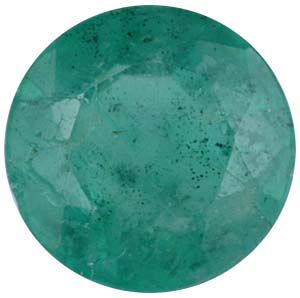Round Genuine Commercial Emerald
