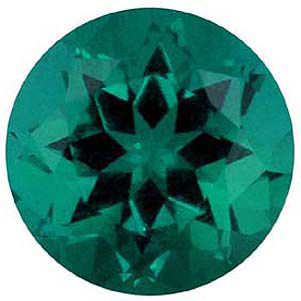 Round Chatham Created Emerald