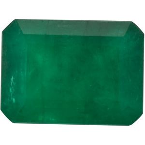 Genuine Emerald - Emerald/Octagon Faceted Dark; Commercial 3 Quality