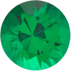 Genuine Emerald - Round Diamond Cut; AAA Quality