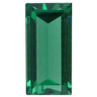 Straight Baguette Imitation Emerald