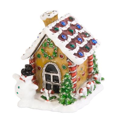 Gingerbread House Hinged Jewelry Box