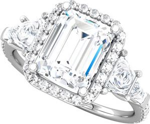 Semi-Mount Engagement Ring or Matching Band