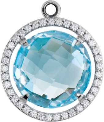 Halo-Style Dangle for Round Shape