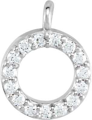 Halo-Style Earring Dangle with Round Frame