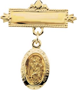 St. Christopher Baptismal Brooch