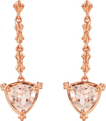 Genuine Morganite Earrings