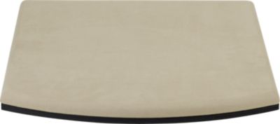 Small Platform Wood Accent Suede Display