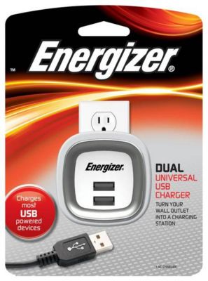 Energizer Dual USB Wall Outlet Charger