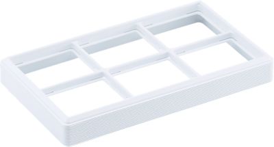 6 Pad Carefree Stackable Tray- White