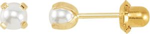 Simulated Pearl Piercing Earrings