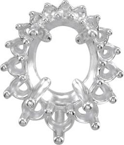 Graduated Oval Cluster Pendant Mounting