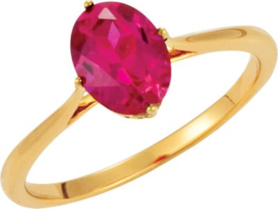 Solitaire Ring Mounting for Oval Gemstone 