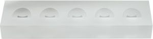 Frosted Acrylic 5 Ring Holder