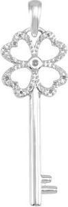 Heart Shaped Clover Key Design Pendant Mounting