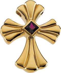 Genuine Ruby Cross