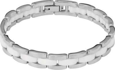 Ceramic Couture&trade; & Stainless Steel Link Bracelet