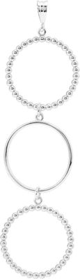 Triple Circle Shaped Dangle Pendant