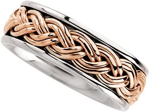 8mm Gold Handwoven Band
