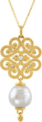 Granulated Design Pearl Pendant
