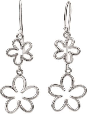 Floral Design Dangle Earrings