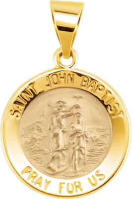 Hollow Round St. John the Baptist Metal
