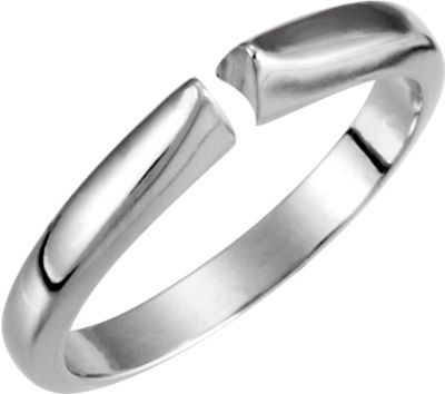 Flat End Pinched/Pointed High Shoulder Shank for 6-Prong Setting 