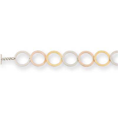 Amalfi&trade; Stainless Steel Circle Bracelet with Immersion Plate