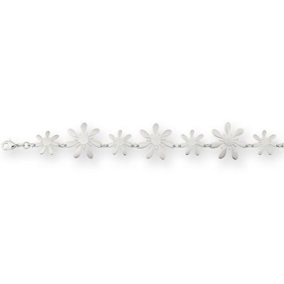 Amalfi&trade; Stainless Steel Flower Bracelet